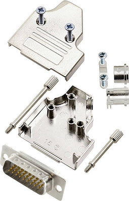 encitech MHDM35-15-HDP26-W-K 6355-8060-02 D-sub male connectorset 35 ° Aantal polen: 26 Soldeerkelk 1 stuk(s)