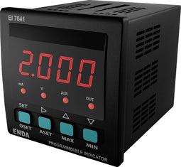 Enda EI7041-SM-2R-12 Digitales Einbaumessgert Universal LED Anzeige 72x72mm