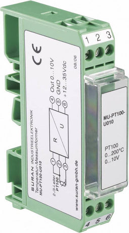 Enda MU-PT100-U010-0/200 Temperatuur-meetomvormer voor PT100 MU-PT100-U010-0/200