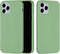 Lunso - Softcase Backcover hoes - Geschikt voor iPhone 13 Pro - Mintgroen