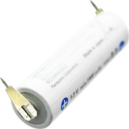 eneloop Mignon AA met enkele printcontacten op de negatieve pool en positieve pool voor printmontage