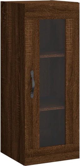 vidaXL - Hangkast - 34,5x34x90 - cm - bruin - eikenkleur