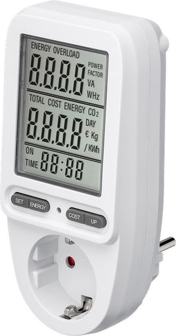 Energiemeter - IP20 - 250V - 16A - Premium - Wit