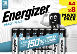 Energizer batterijen Max Plus AA | blister van 8 stuks