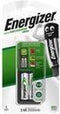 Energizer batterijlader Mini Charger, inclusief 2 AA batterijen, op blister