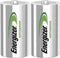 Energizer C - HR14 2500mAh - 1,2V Recharge Power Plus herlaadbare batterijen - 2 stuks