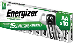 Energizer herlaadbare batterijen Power Plus 2000 AA/HR6/NH15 | pak van 10 stuks