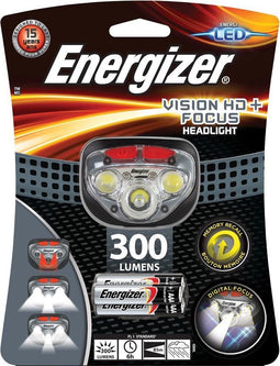 Energizer - Hoofdlamp - Vision HD+ - Focus - Wit/rood LED