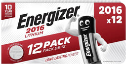 Energizer Knoopcel CR2016 3 V 12 stuk(s) 90 mAh Lithium