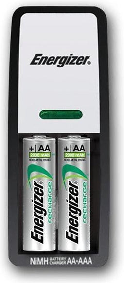 Energizer Mini AA / AAA Batterijlader incl. 2 x AA 2000 mAh batterijen