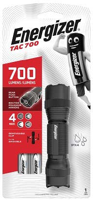 Energizer tactical LED flashlight, LED Lenser TAC 700 incl. 2x 2CR123 batteries