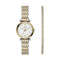 FOSSIL Dames Horloge geschenkset - 28 mm - Goud/Zilver - Multi