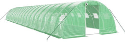 vidaXL - Tuinkas - met - stalen - frame - 72 - m² - 18x4x2 - m - groen