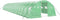 vidaXL - Tuinkas - met - stalen - frame - 72 - m² - 18x4x2 - m - groen