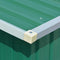 vidaXL - Tuinschuur - 257x779x181 - cm - gegalvaniseerd - staal - groen