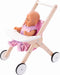 Engelhart Poppenwandelwagen roze/wit