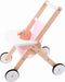 Engelhart Poppenwandelwagen roze/wit