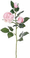 Engelse Roos Tak Licht Roze 64 cm kunstplant