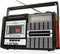 Ricatech PR85 - Draagbare Retro Radio - FM/AM en cassette - Bruin