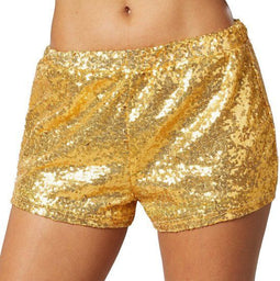 Dressforfun Pailletten-short - Hotpants - Sexy uitstraling - Goud L