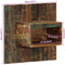 vidaXL - Nachtkastje - 50x27x50 - cm - massief - gerecycled - hout - meerkleurig