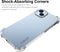 ENKAY Hoesje - Geschikt voor iPhone 14 Hoesje - ENKAY TPU Back Cover met AirBag Corners - Transparant