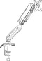 Enkel Monitor arm met gasveer | Monitor beugel voor 1 schermen 13-27 inch | VESA 75x75 - 100x100 | Draai- kantel- en zwenkbaar | Incl. USB en audio poorten | Ewent EW1515 | Zwart