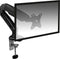 Enkel Monitor arm met gasveer | Monitor beugel voor 1 schermen 13-27 inch | VESA 75x75 - 100x100 | Draai- kantel- en zwenkbaar | Incl. USB en audio poorten | Ewent EW1515 | Zwart
