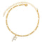 Enkelbandje - Enkelbandjes Dames - Enkelbandje Goud - Initials - Goudkleurig RVS - Letter F