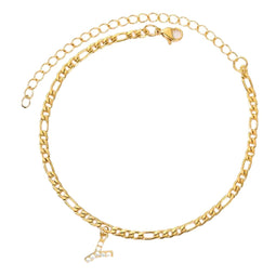 Enkelbandje - Enkelbandjes Dames - Enkelbandje Goud - Initials - Goudkleurig - Letter Y