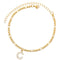 Enkelbandje - Enkelbandjes Dames - Enkelbandje Goud - Initials - Goudkleurig - Letter C