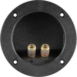 Enkele ronde luidspreker terminal met schroef-/banana aansluitingen