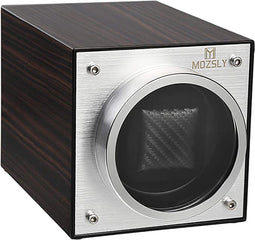 Enkele watchwinder voor automatische horloges, AC-adapter op batterijen, 12 rotatiemodi, opwindbox met stille Mabuchi-motor