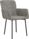vidaXL - Eetkamerstoelen - 2 - st - fluweel - lichtgrijs