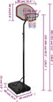 vidaXL Basketbalstandaard 282-352 cm polyethyleen