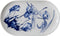 Royal Delft Ovaal bord Blue transition 25 x 14 cm