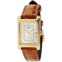 Casio Casio Collection LTP-1234PGL-7AEG Horloge - Leer - Bruin - Ø 26 mm