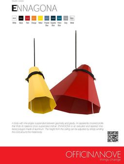 Ennagona Hanging Lamp RAL 5009