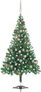 vidaXL - Kunstkerstboom - met - verlichting - en - kerstballen - 546 - takken - 180 - cm