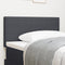 vidaXL - Hoofdbord - Eenvoudig - Ontwerp - Donkergrijs - 100 - cm - Corduroy - Stof
