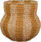 Mica Decorations Tacoma - Opbergmand - Natuurlijke uitstraling - Geel - h47xd50cm