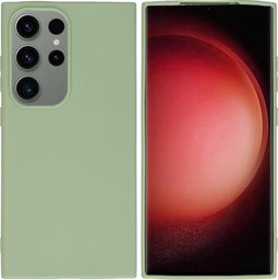 iMoshion Hoesje Geschikt voor Samsung Galaxy S24 Ultra Hoesje Siliconen - iMoshion Color Backcover - groen