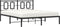 vidaXL - Bedframe - met - hoofdbord - metaal - zwart - 160x200 - cm