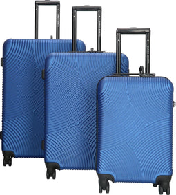 Enrico Benetti Louisville kofferset driedelig - 39040-03 - Blauw