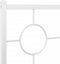 vidaXL - Bedframe - met - hoofdbord - metaal - wit - 200x200 - cm