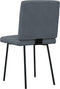 vidaXL - Eetkamerstoelen - 2 - st - fluweel - donkergrijs