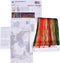 Thea Gouverneur - Borduurpakket met telpatroon - 546A - Voorgesorteerde DMC Garens - Klaprozen - Aida - 55 cm x 22 cm - DIY Kit