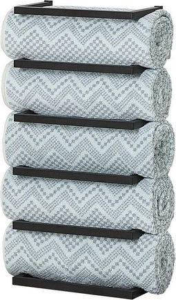 Sealskin Carré - Handdoekrek groot - Voor 5 handdoeken - 12 x 24 x 48 cm - Zwart