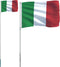 vidaXL - Vlag - met - vlaggenmast - Italië - 5,55 - m - aluminium