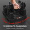 EnterSports - 2 Pack - Verstelbare Dumbbells - 2 tot 18 kg - Snel Verstelbaar